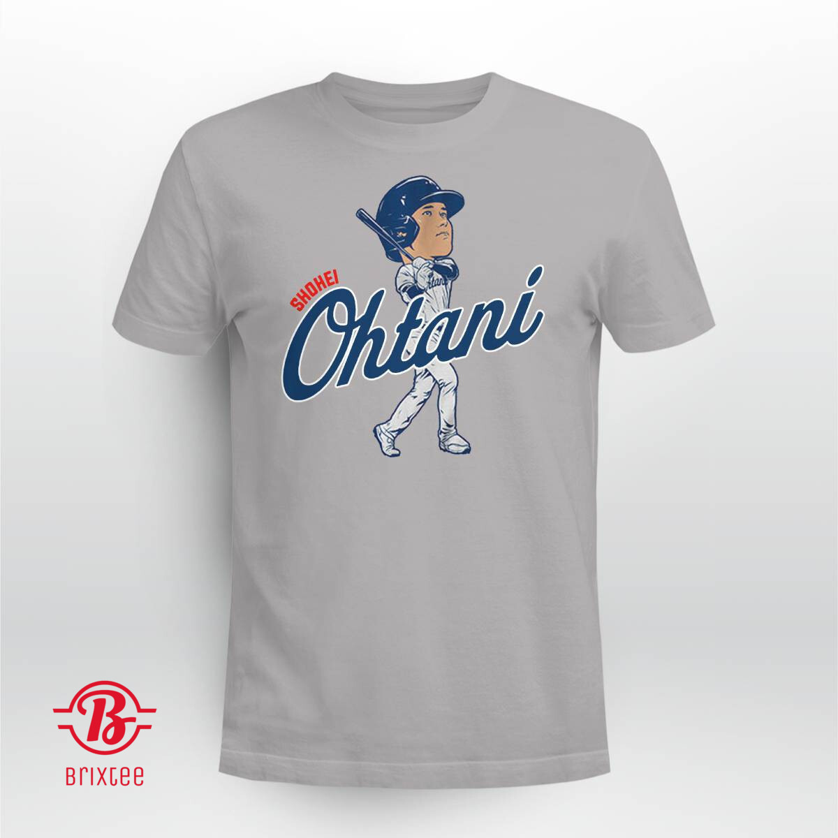 Shohei Ohtani Batting Caricature - Los Angeles Dodgers