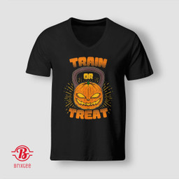Train or Treat Pumpkin Kettlebell Gym Workout Halloween