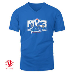 Los Angeles Dodgers Shohei Ohtani, Mookie Betts, & Freddie Freeman The MV3 T-Shirt and Hoodie