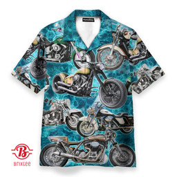 Motorcycles Once A Biker Hawaiian Shirt