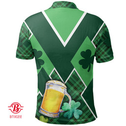 St. Patricks Day Ireland Gnome Polo Shirt Shamrock