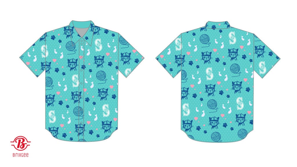 Seattle Mariners Take Meow’t to the Ballgame Hawaiian Shirt