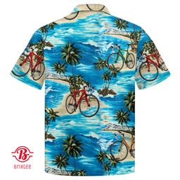Cycling Watercolor Hawaiian Shirt