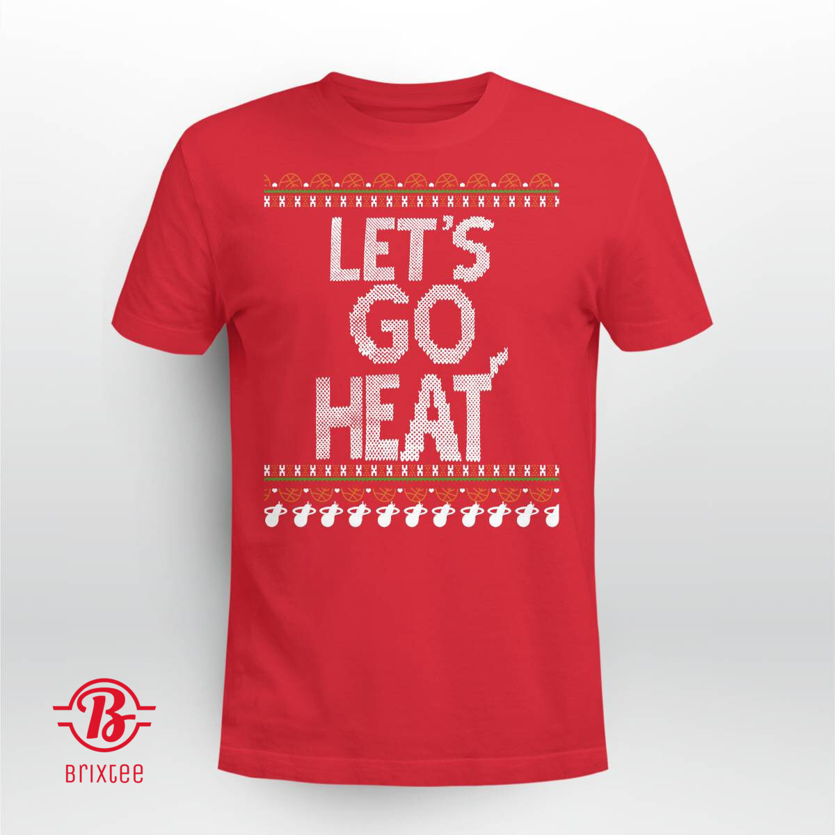 Miami Heat Let's Go Heat 2023 Ugly Sweater Holidays