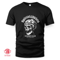 Spittin Chiclets Hockey Club Skull T-Shirt and Hoodie