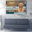 Personalized Dog Memorial Wall Art, Dog Pet Loss Gift Framed Prints, Canvas Paintings Framed Matte Canvas 8x10