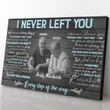 I Never Left You Memorial Wall Art, In Loving Memory Gifts, Bereavement Remembrance Gift Wall Art Framed Prints, Canvas Paintings Framed Matte Canvas 8x10