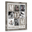 Customized Photo Mother's Day Gift Mom Collage Photo - Personalized Canvas Print Wall Art Home Decor