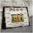 Personalized Photo Valentine's Day Gifts This Is Us Anniversary Wedding Present - Customized Vintage Canvas Print Wall Art Home Decor