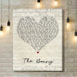 Gerry Cinnamon The Bonny Script Heart Song Lyric Art Print - Canvas Print Wall Art Home Decor