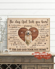 Personalized Photo And Name Housewarming Gifts Dog Memorial Decor The Day - Pet Lovers Customized Canvas Print Wall Art