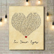 Peter Gabriel In Your Eyes Vintage Heart Song Lyric Music Art Print - Canvas Print Wall Art Home Decor