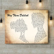 Plain White T's Hey There Delilah Man Lady Couple Song Lyric Quote Music Art Print - Canvas Print Wall Art Home Decor