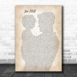 Joan Baez Joe Hill Father & Child Decorative Art Gift Song Lyric Print - Canvas Print Wall Art Home Decor