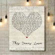 David Gray This Years Love Script Heart Song Lyric Art Print - Canvas Print Wall Art Home Decor