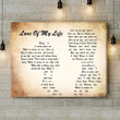 Queen Love Of My Life Man Lady Couple Song Lyric Art Print - Canvas Print Wall Art Home Decor