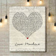 Girls Aloud Love Machine Script Heart Song Lyric Art Print - Canvas Print Wall Art Home Decor