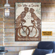 Personalized Valentine's Day Gifts Cycling Couple Best Anniversary Wedding Gifts - Customized Canvas Print Wall Art Home Decor