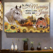 Housewarming Gifts Christian Decor Jesus In The Morning Horse Autumn - Canvas Print Wall Art Home Decor