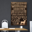Hunting Deer Quote Canvas Print Frames Canvas Print Frames Painting  Aeticon Wrapped Canvas 8x10in