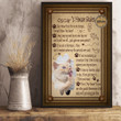 Cat'S Home Rules Personalized Canvas Painting, Canvas Hanging Framed Prints, Canvas Paintings Framed Matte Canvas 8x10