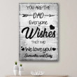 The Dad Everyone Wishes They Had Personalized Portrait Canvas Prints  - Posters Canvas Prints Wall Art