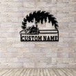 Personalized Chainsaw Wood Metal Sign with LED Light Custom Chainsaw Wood Metal Wall Art Woodworker Name Sign Wood Saw Blade Sign Home Decor