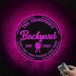 Personalized Bakcyard Metal Sign With LED Light Backyard Bar And Grill Sign Backyard Bar And Grill Sign Outdoor Bbq Sign Backyard Bar