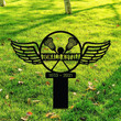 Custom Lacrosse With Wings Metal Memorial Stake Sympathy Sign Outdoor Signs Garden Stakes Lacrosse Lover Loss Lacrosse Sticks