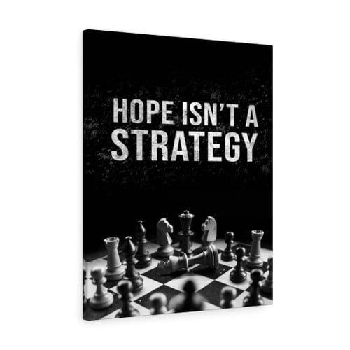 Trader Wall Art Hope Isnt A Strategy Money Motivation Canvas Wall Art Framed Prints, Canvas Paintings