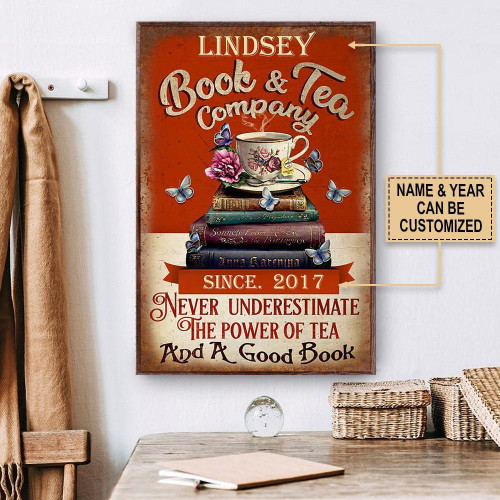 Personalized Canvas Painting Frames Home Decoration Book Tea Company Never Underestimate  Framed Prints, Canvas Paintings