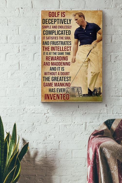 Golf Satisfies The Soul Canvas Gallery Painting Wrapped Canvas Framed Gift Idea