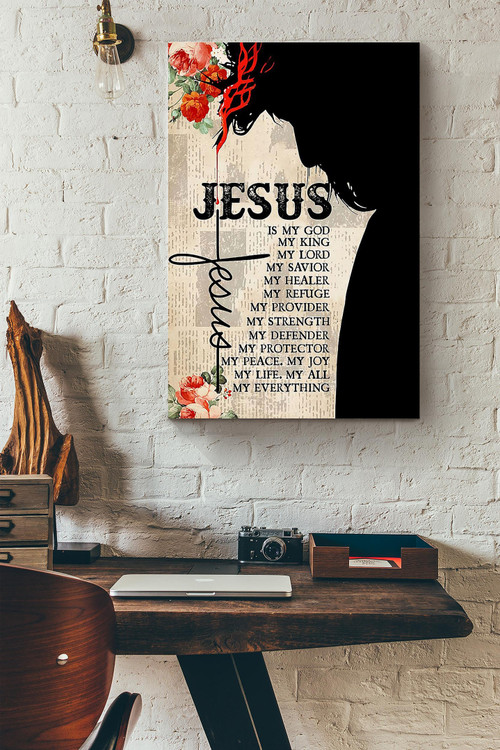 Christian Jesus Is My Everything Wrapped Canvas