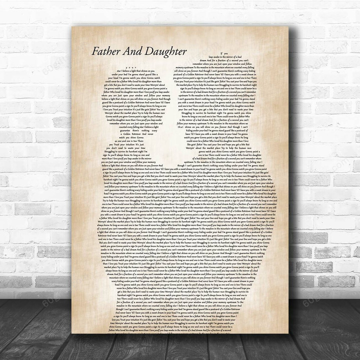 Paul Simon Father And Daughter Father & Child Song Lyric Print - Canvas Print Wall Art Home Decor