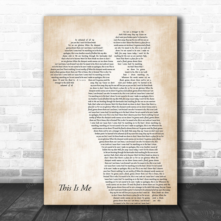 Keala Settle This Is Me Mother & Child Decorative Art Gift Song Lyric Art Print - Canvas Print Wall Art Home Decor