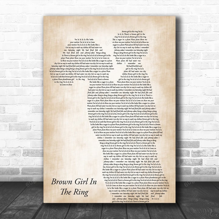 Boney M Brown Girl In The Ring Mother & Child Decorative Wall Art Gift Song Lyric Art Print - Canvas Print Wall Art Home Decor
