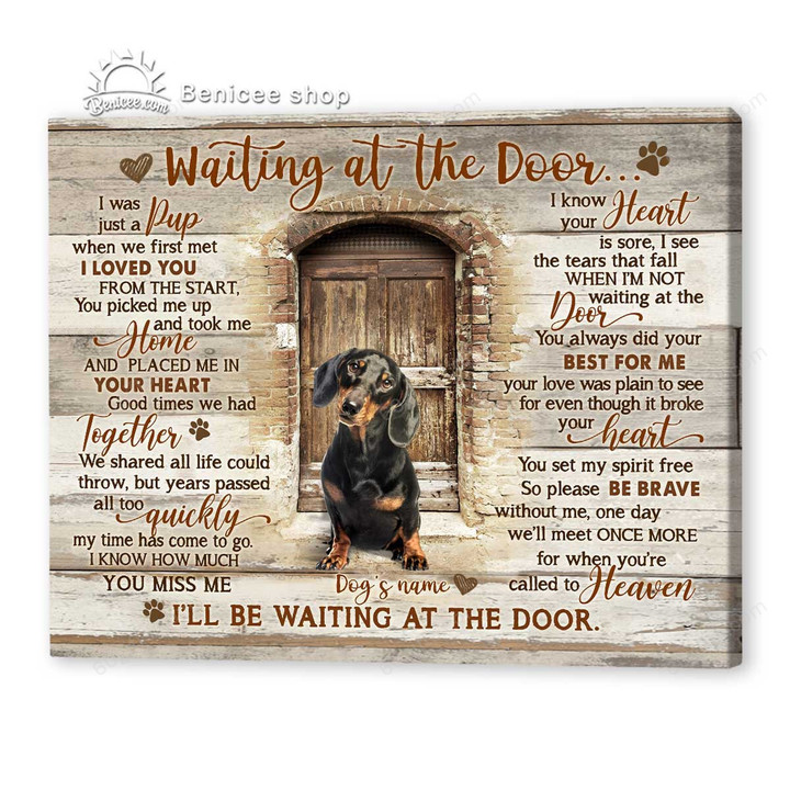 Personalized Photo And Name Housewarming Gifts Dog Memorial Decor I Know Your Heart - Pet Lovers Customized Canvas Print Wall Art