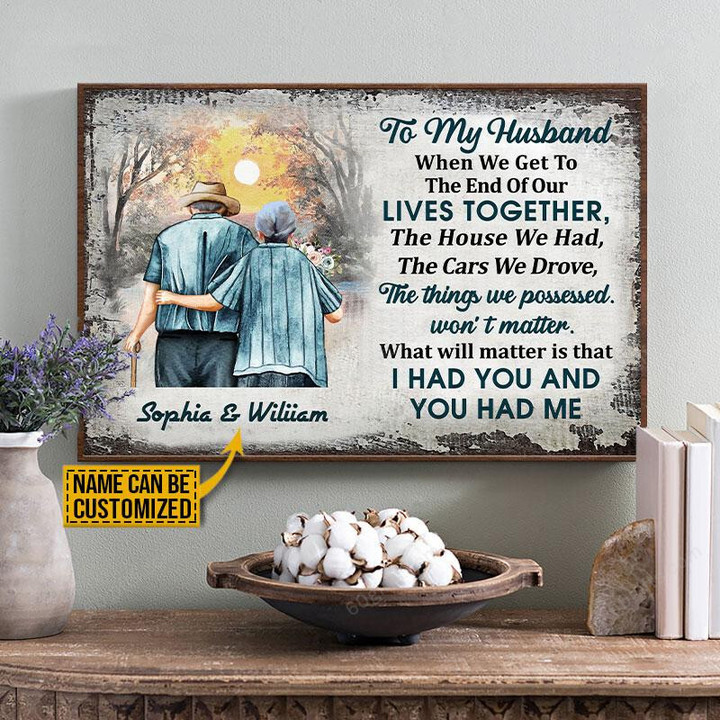 Personalized Valentine's Day Gifts Wife To Husband Anniversary Wedding Gifts - Customized Canvas Print Wall Art