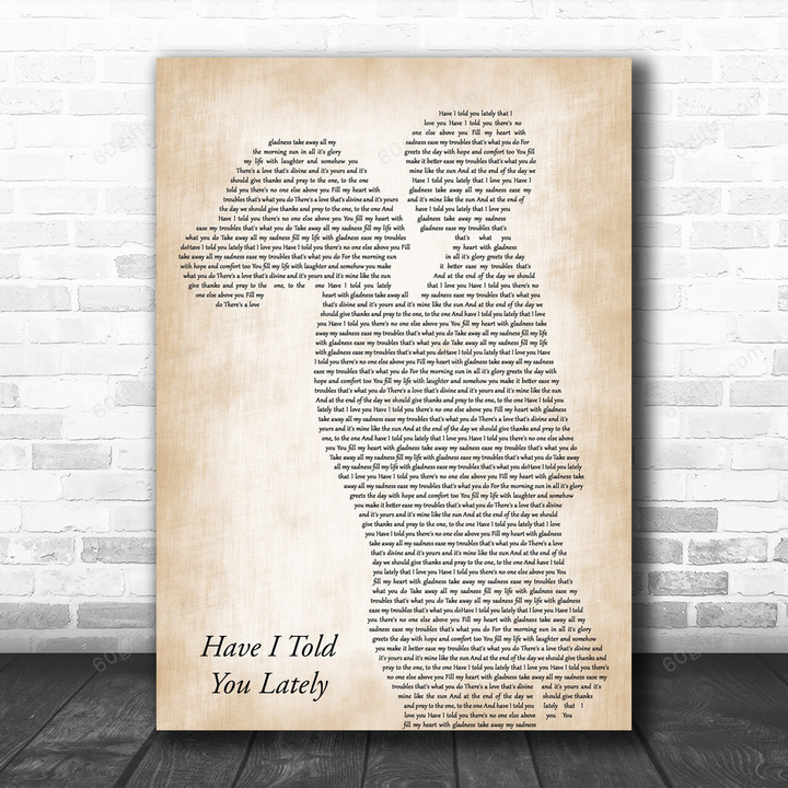 Rod Stewart Have I Told You Lately Mother & Child Decorative Art Gift Song Lyric Print - Canvas Print Wall Art Home Decor