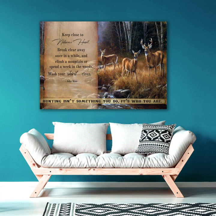 Deer Hunting Lovers Canvas Print Frames Decor  Aeticon Wrapped Canvas 8x10in