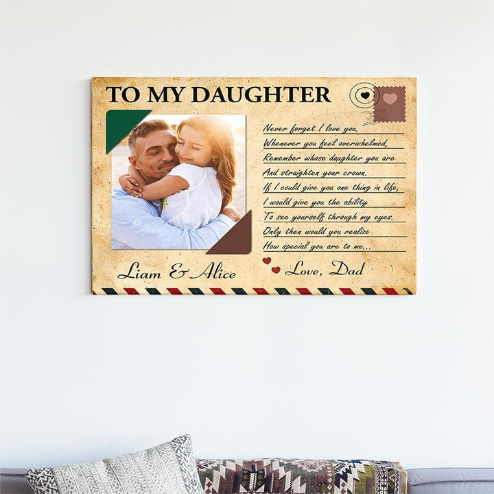 How Special You Are To Me Custom Photo Dad And Daughter Canvas Prints - Gift For Daughter - Personalized Dad And Daughter Canva