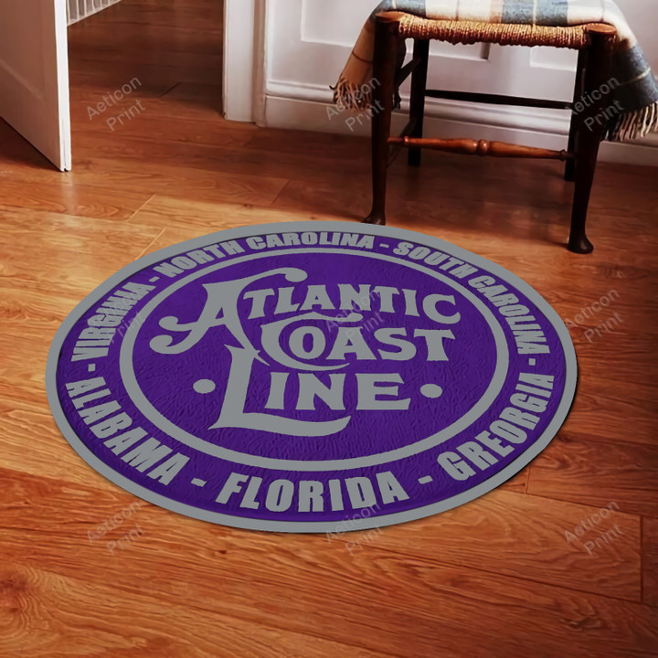 Acl Living Room Round Mat Circle Rug Acl Atlantic Coast Line Railroad