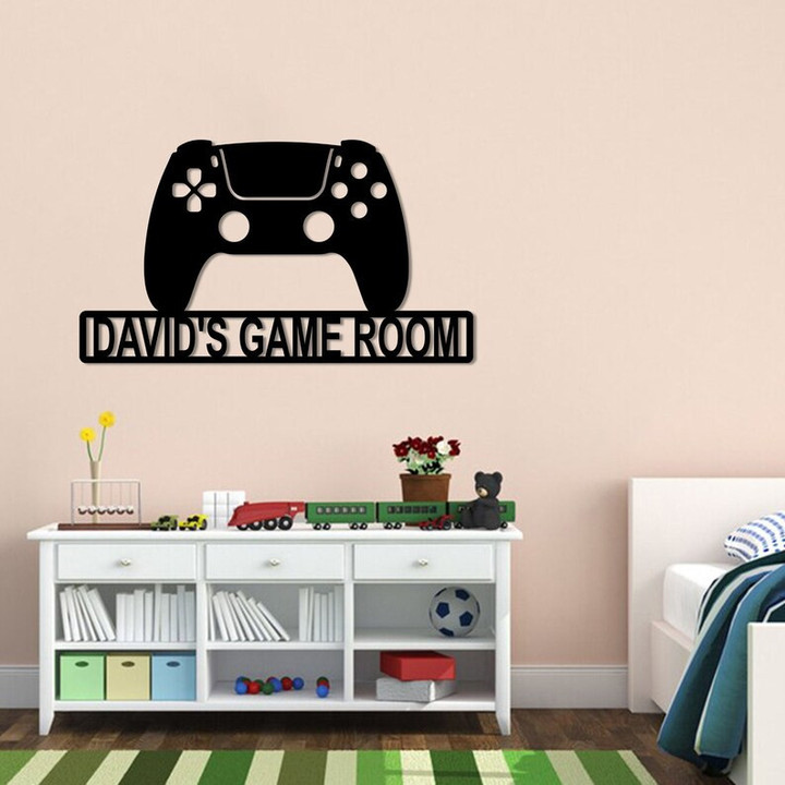 Personalized Game Room Metal Wall PS4 Controller Game Room Decor Funny Sign Gift For Gamer Gift For Kid Kid Room Decor