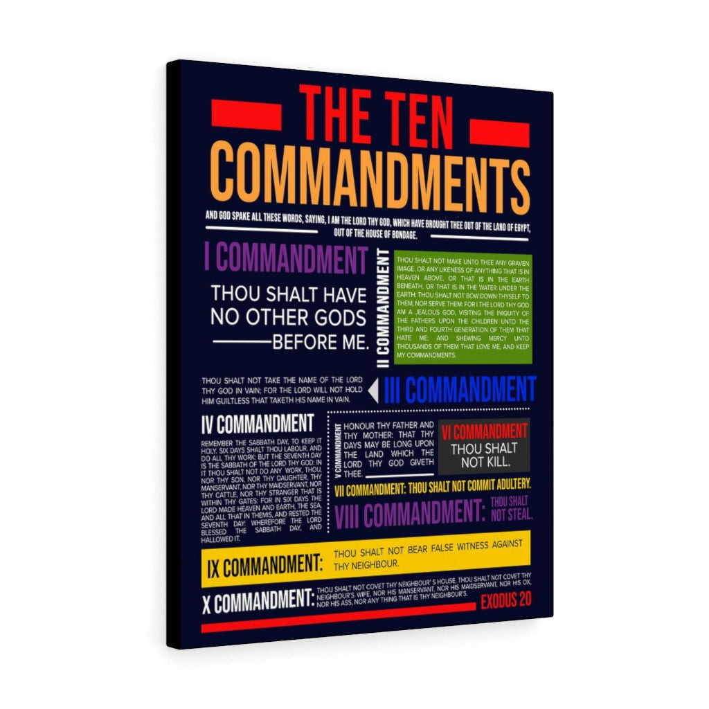 Ten Commandments Scripture Paintings