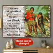 Couple Fishing Personalized Painting Art Gift Idea Framed Prints, Canvas Paintings Framed Matte Canvas 8x10