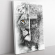 Christian Lion Gift For Son, You Are A Child Of God, Whenever You Feel Overwhelmed Framed Prints, Canvas Paintings Framed Matte Canvas 8x10