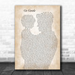 Robbie Williams Go Gentle Father & Child Decorative Art Gift Song Lyric Print - Canvas Print Wall Art Home Decor