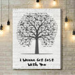 Stereophonics I Wanna Get Lost With You Music Script Tree Song Lyric Art Print - Canvas Print Wall Art Home Decor