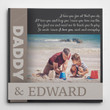 Personalized Photo And Name Father's Day Gifts I Love You - Customized Canvas Print Wall Art Home Decor