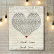 The Avett Brothers I And Love And You Script Heart Song Lyric Music Art Print - Canvas Print Wall Art Home Decor